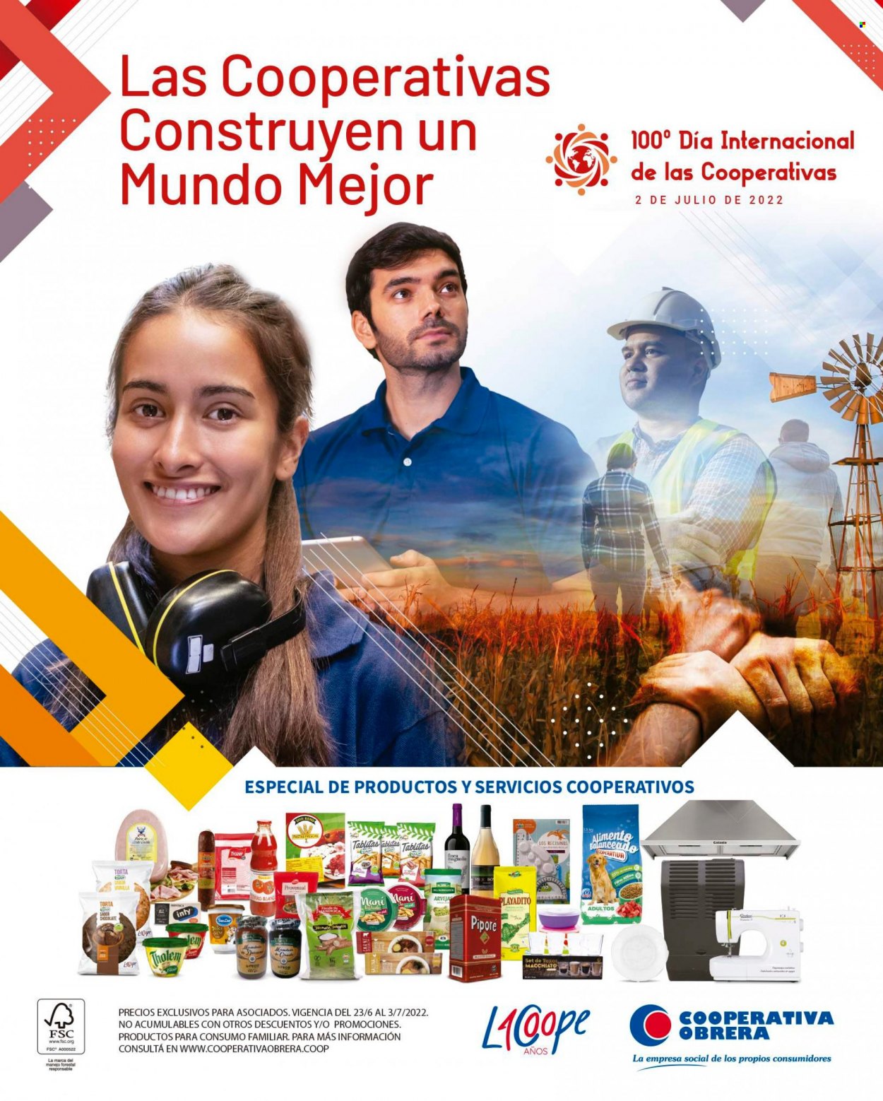 Catálogo Cooperativa Obrera  - 23.6.2022 - 3.7.2022. Página 1.