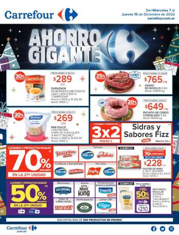 Folleto actual Carrefour Hipermercados - 07/12/22 - 15/12/22.
