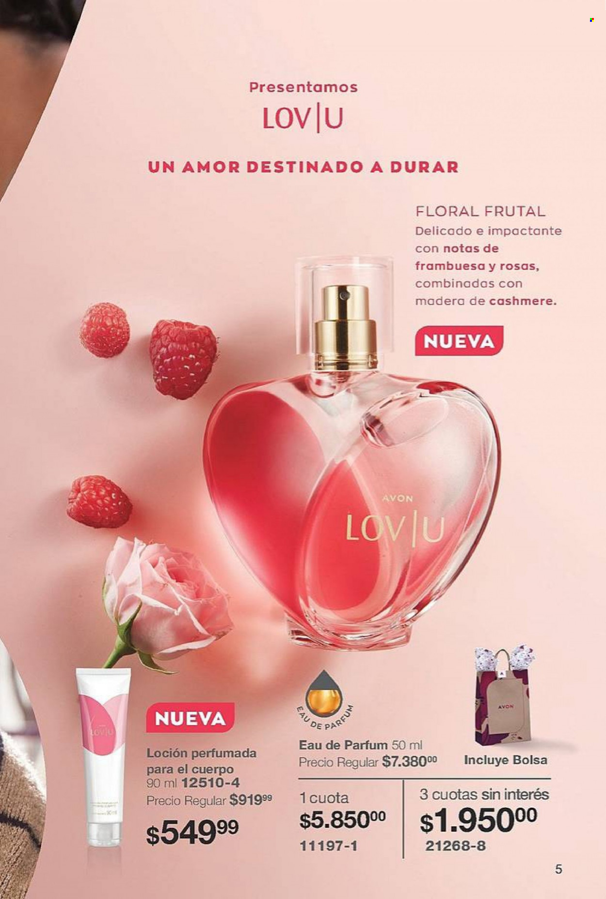 Folleto actual Avon - Ventas - loción, perfume. Página 5.
