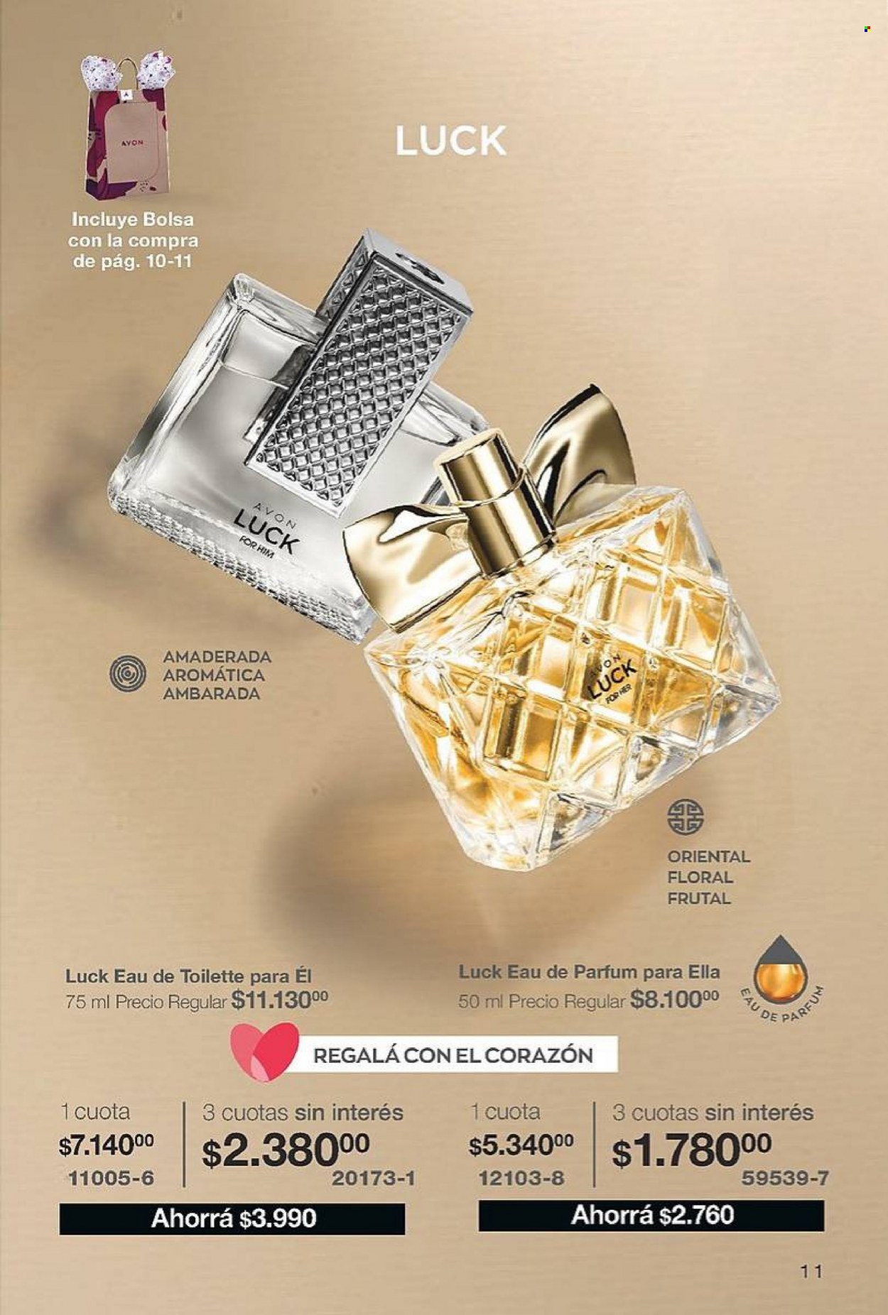 Folleto actual Avon - Ventas - perfume, eau de toilette. Página 11.