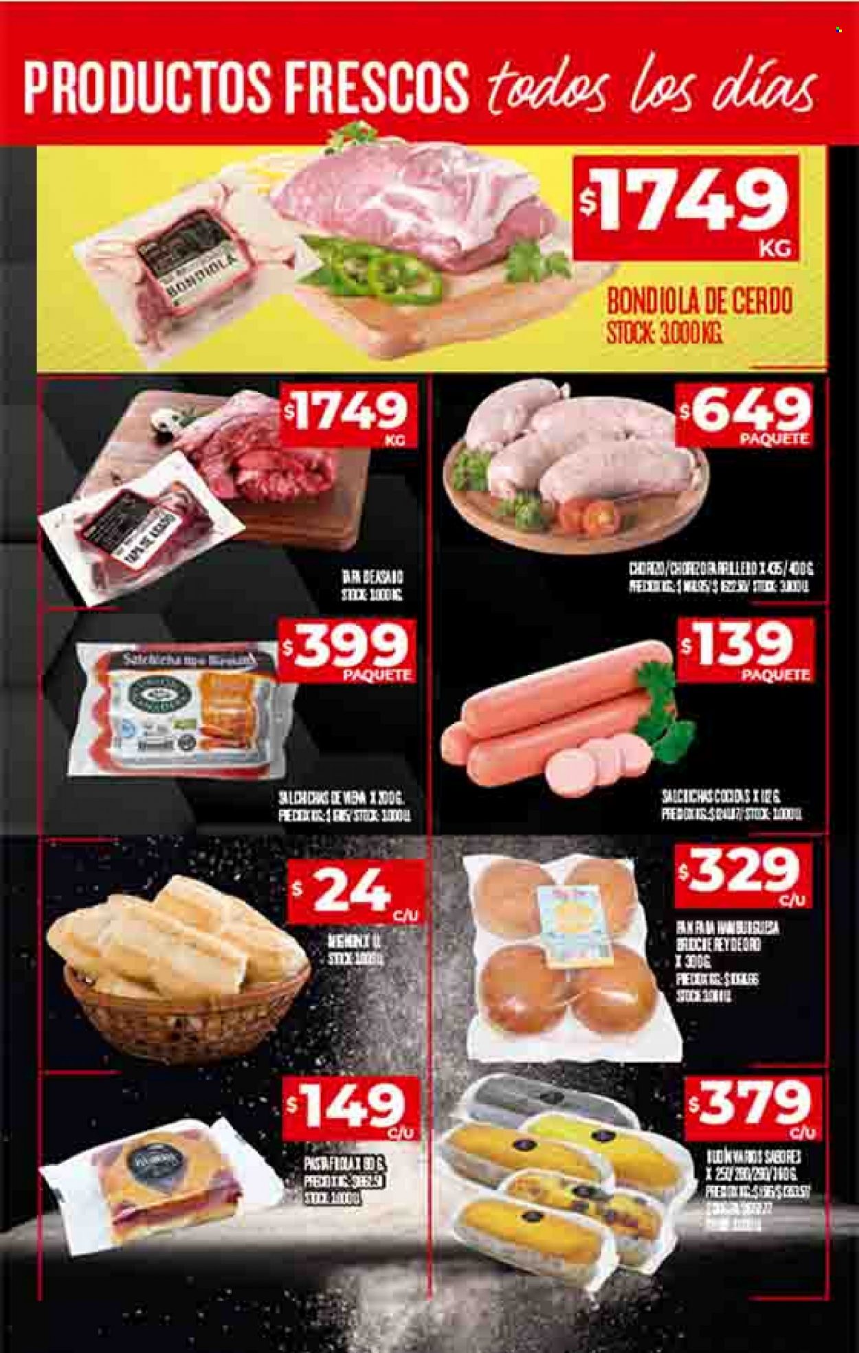 Folleto actual Supermercado Dia - 16/03/23 - 22/03/23 - Ventas - bondiola de cerdo, paleta de cerdo, chorizo, salchicha. Página 5.