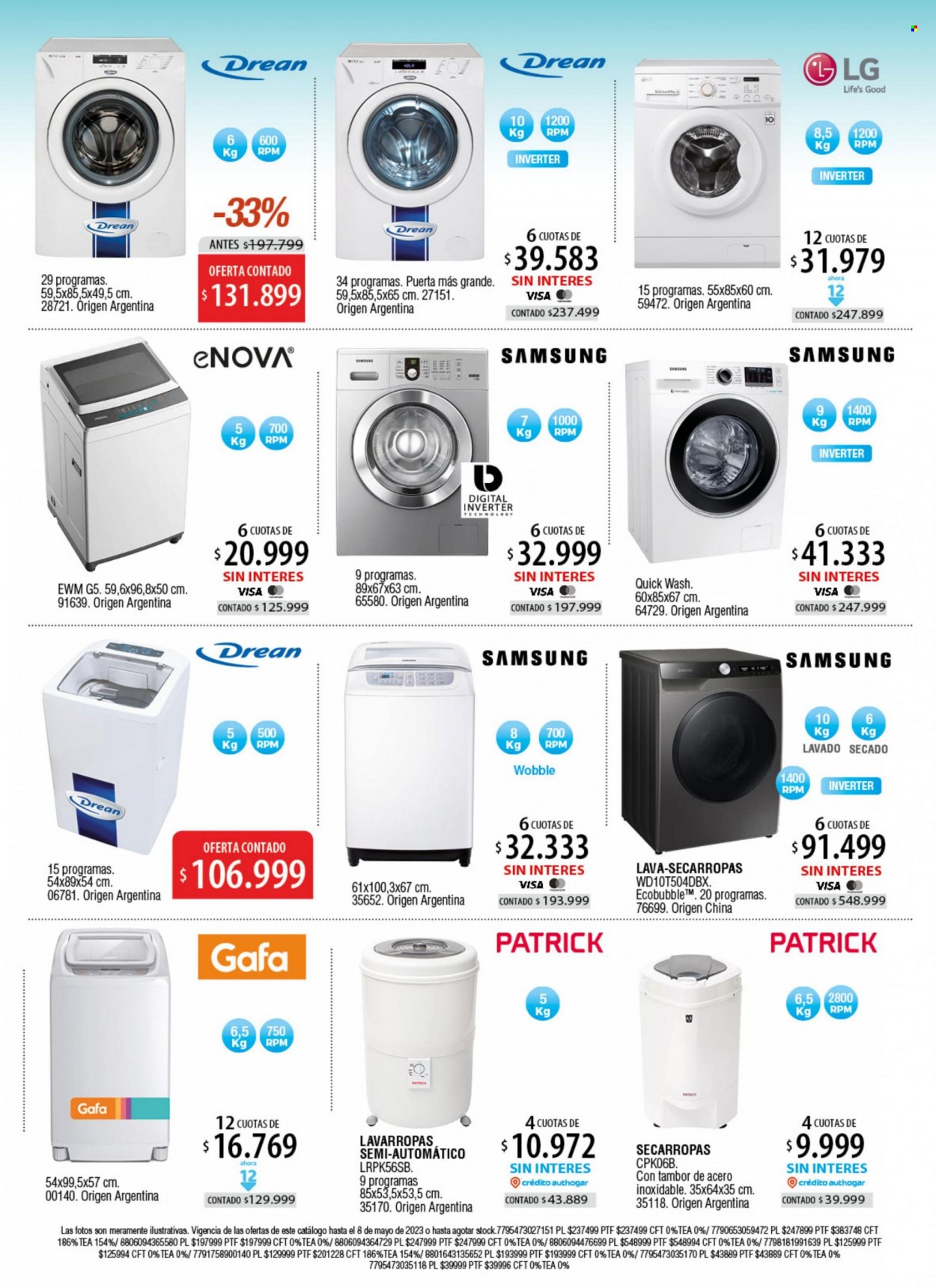 Folleto actual Authogar - Ventas - lavadora, lavarropas, Samsung. Página 4.