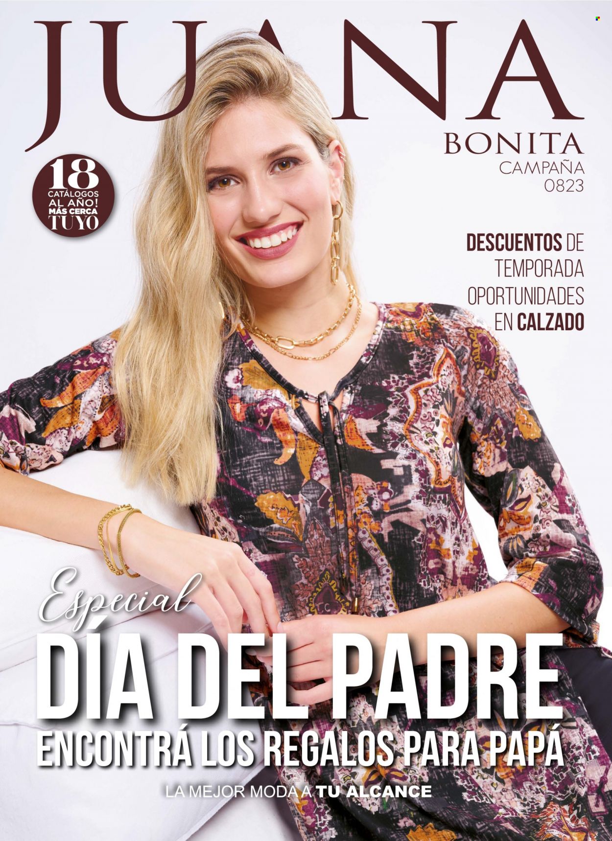 Catálogo Juana Bonita. Página 1.