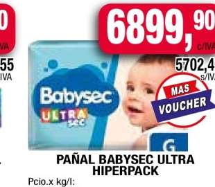 PAÑAL BABYSEC ULTRA HIPERPACK