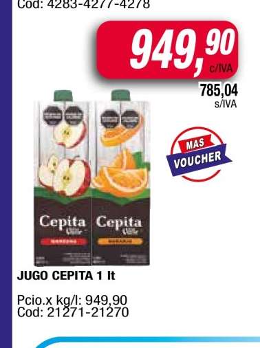 JUGO CEPITA 1 lt