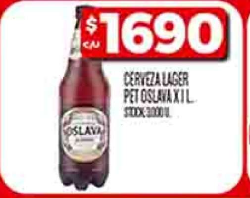 Cerveza Lager PET Oslava x 1 L