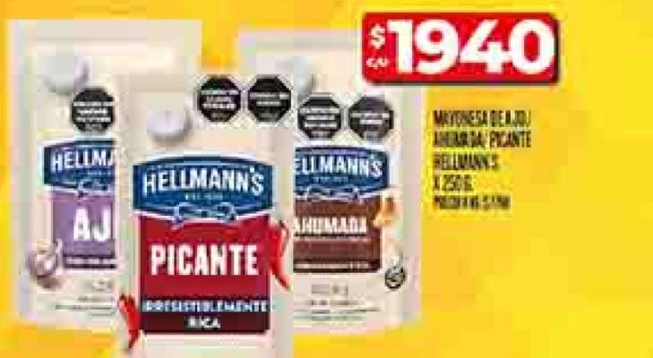 MAYONESA DE AJO AHUMADA PICANTE HELLMANN'S