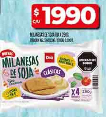 MILANESAS DE SOJA DIA X 290G