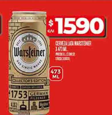 Cerveza Lata Warsteiner