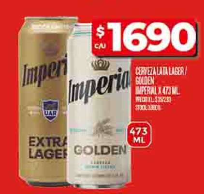 Cerveza Lata Lager / Golden