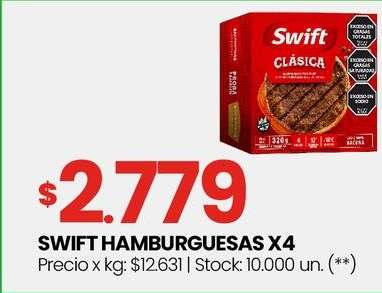 SWIFT HAMBURGUESAS X4