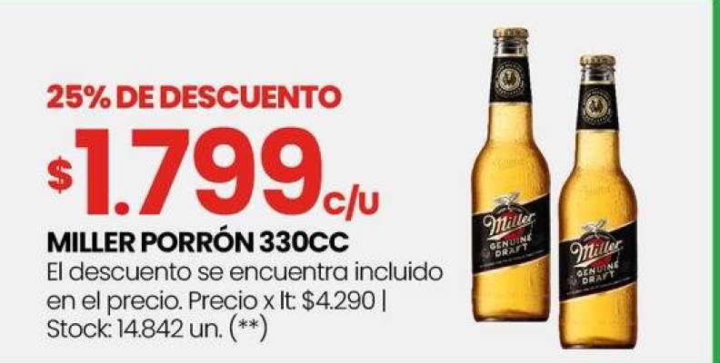 Miller Porrón 330cc