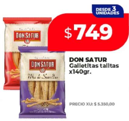 DON SATUR Galletitas tallitas x140gr