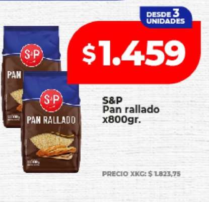 S&P Pan rallado x800gr