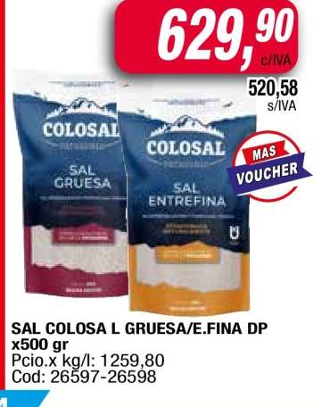 SAL COLOSA L GRUESA/E.FINA DP