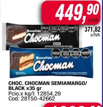 Chocman Semiamargo/Black