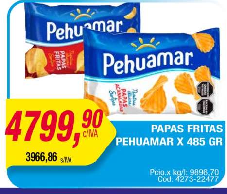 PAPAS FRITAS PEHUAMAR