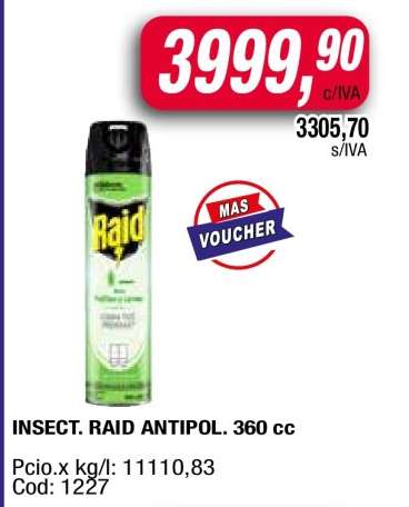 INSECT. RAID ANTIPOL. 360 cc