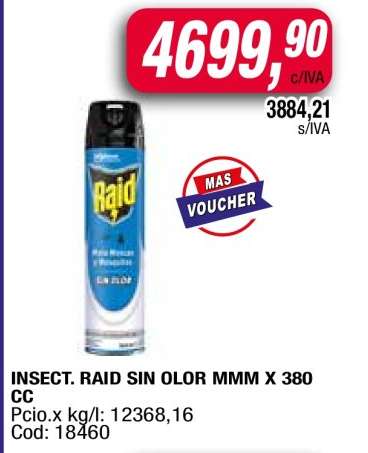 INSECT. RAID SIN OLOR MMM X 380 CC