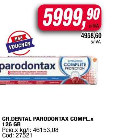 CR.DENTAL PARODONTAX COMPL.x 126 GR