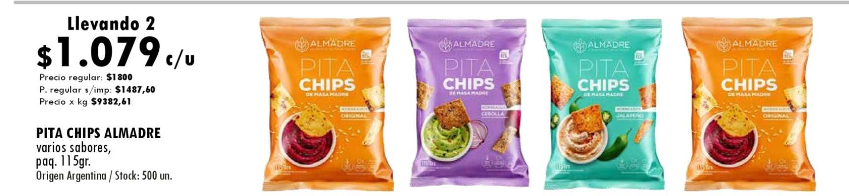 PITA CHIPS ALMADRE