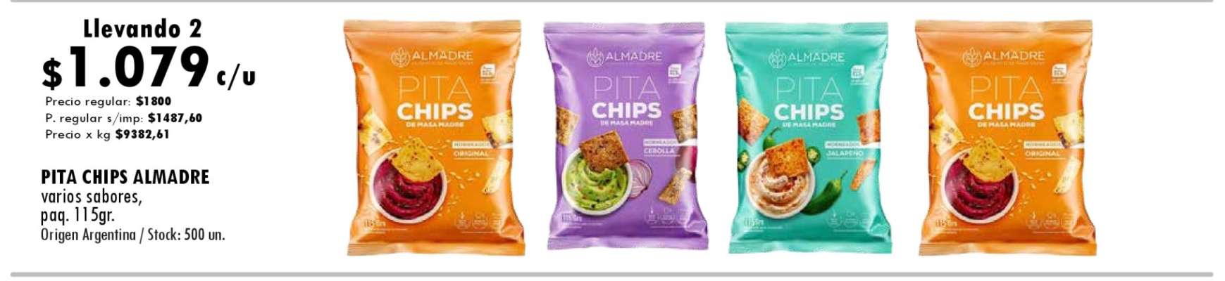 PITA CHIPS ALMADRE