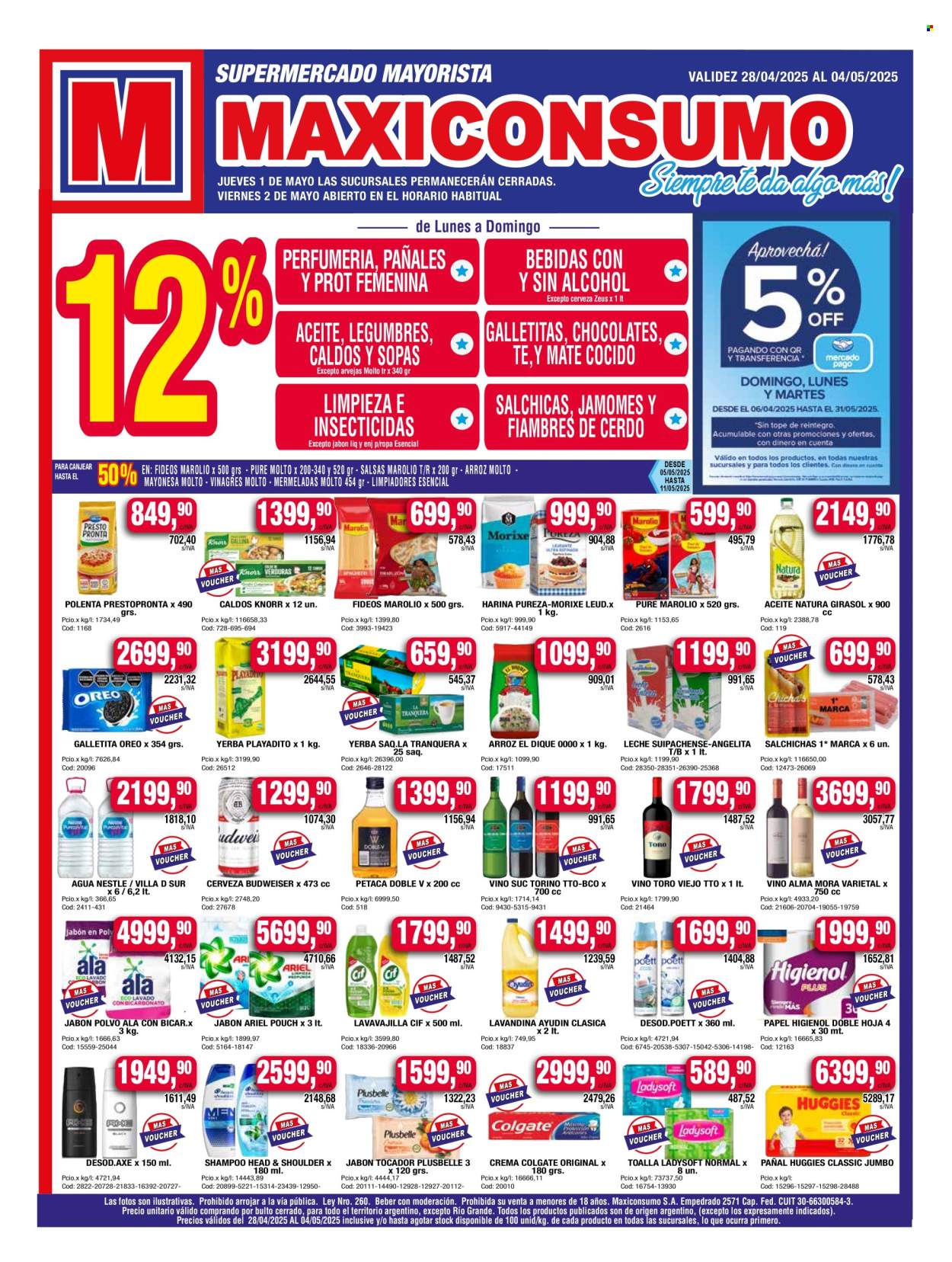 Catálogo Maxiconsumo - 28/04/25 - 04/05/25. Página 1