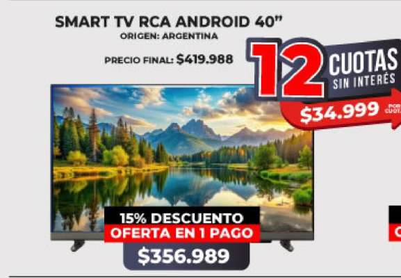 SMART TV RCA ANDROID 40”