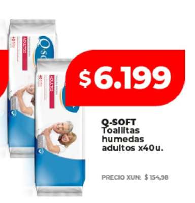 Q-SOFT Toallitas húmedas adultos x40u.