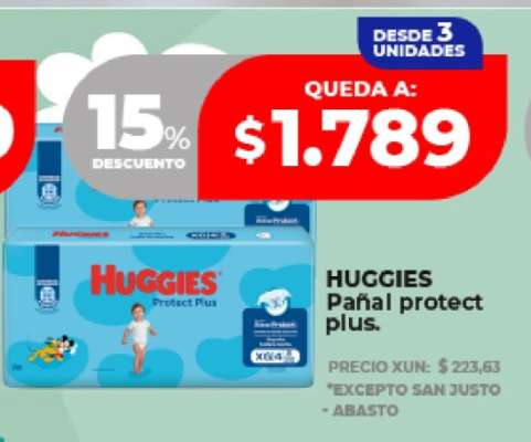 HUGGIES Pañal protect plus