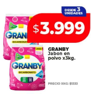 GRANBY Jabon en polvo x3kg