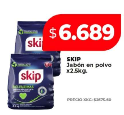SKIP Jabón en polvo x2.5Kg