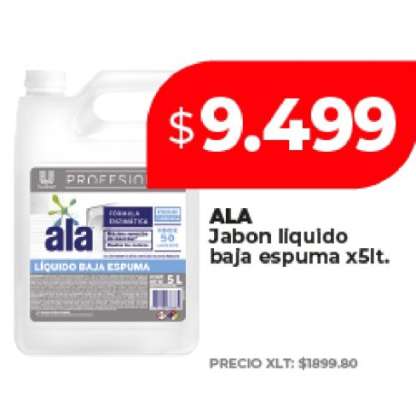 ALA Jabon liquido baja espuma x5lt.