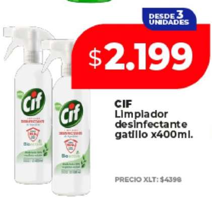 CIF Limpiador desinfectante gatillo x400ml