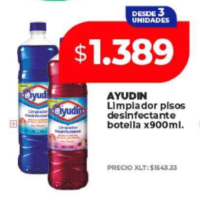 AYUDIN Limpiador pisos desinfectante botella x900ml