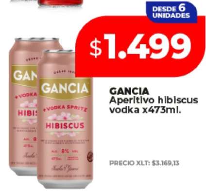 GANCIA Aperitivo hibiscus vodka x473ml