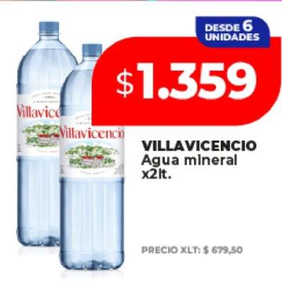 VILLAVICENCIO Agua mineral x2lt.