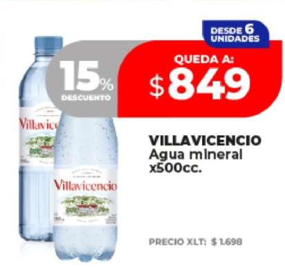VILLAVICENCIO Agua mineral x500cc