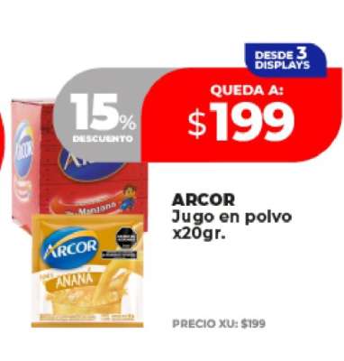 ARCOR Jugo en polvo x20gr.