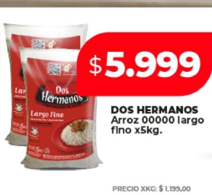DOS HERMANOS Arroz 00000 largo fino x5kg