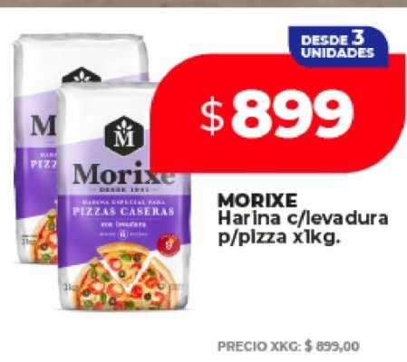 Morixe Harina c/levadura p/pizza x1kg