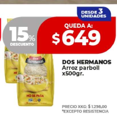 DOS HERMANOS Arroz parboil x500gr