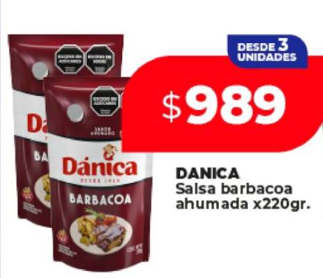 DANICA Salsa barbacoa ahumada x220gr