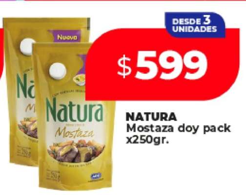Natura Mostaza doy pack x250gr