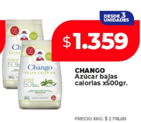 CHANGO Azucar bajas calorias x500gr