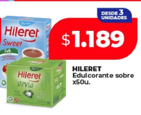 HILERET Edulcorante sobre x50u