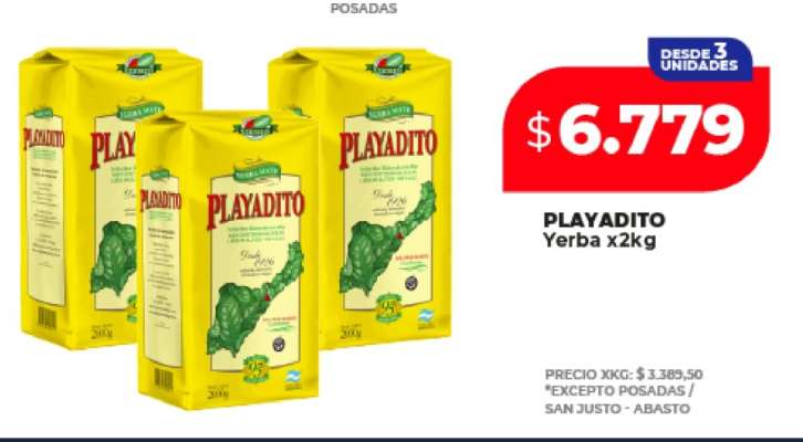 PLAYADITO Yerba x2kg