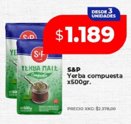 S&P Yerba compuesta x500gr