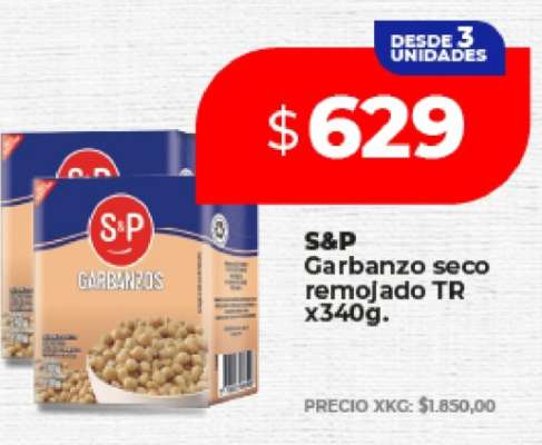 S&P Garbanzo seco remojado TR x340g