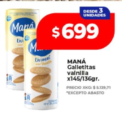 MANÁ Galletitas vainilla